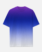 Big Men's Romantic Blue Gradient Outdoor Casual Short-Sleeved T-shirts